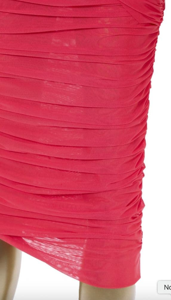 Dolce & Gabbana V-neck Long Sheer Cutout Dress Orange - Image 3
