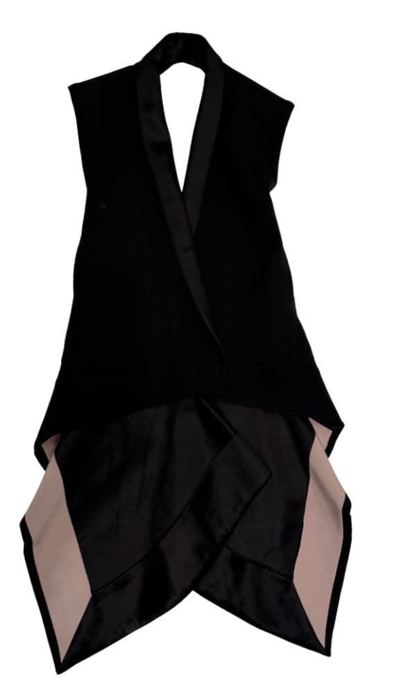 Haider Ackermann Women's Black Open Back Asymmetric Waistcoat - Image 3
