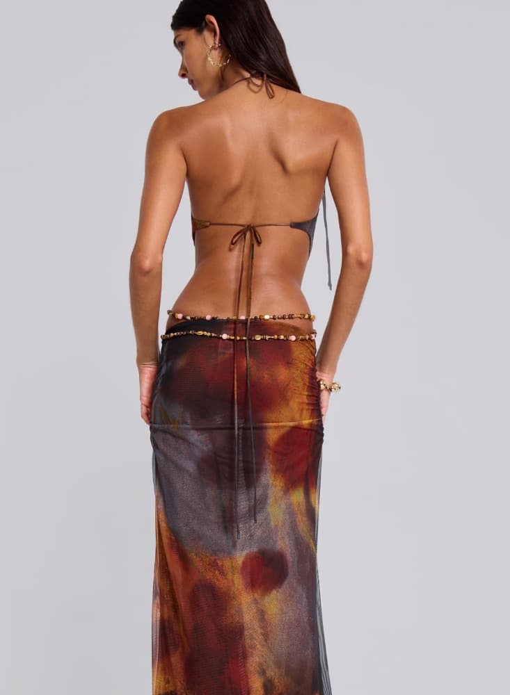 Jaded London Vida in Whiskey Maxi Dress - Image 2