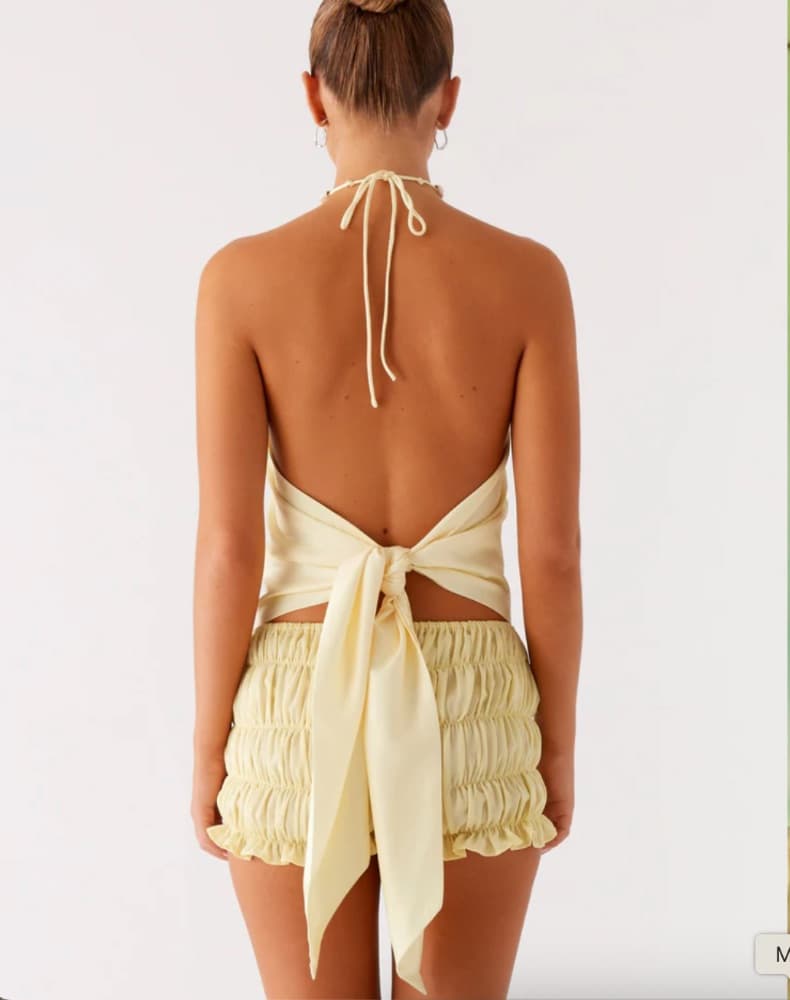 Dalila Beaded Tie Back Top - Image 2