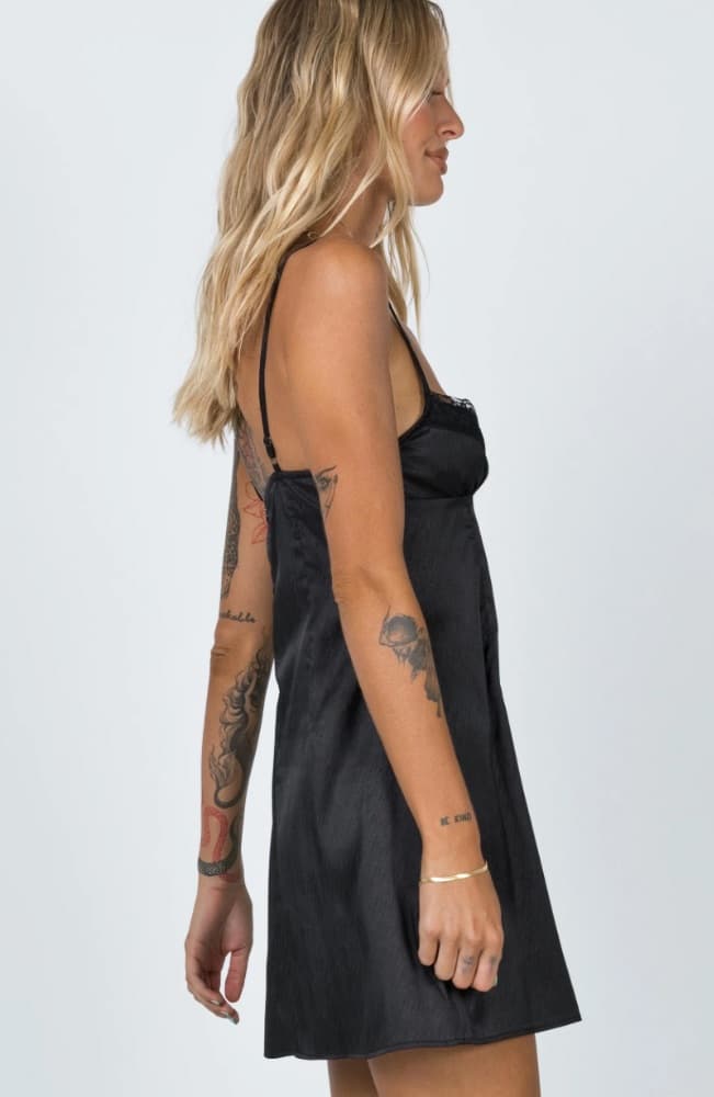 Dale Black Mini Dress - Image 2
