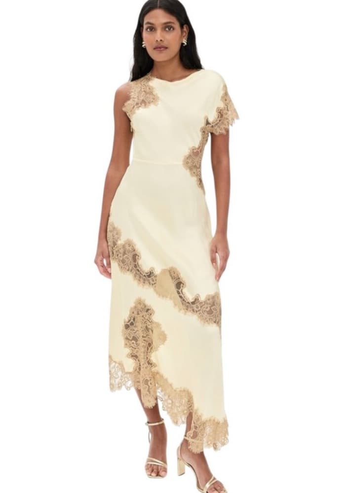 Yellow Lace Dress - Image 1
