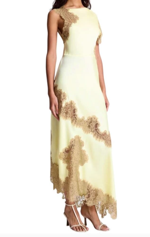 Yellow Lace Dress - Image 2