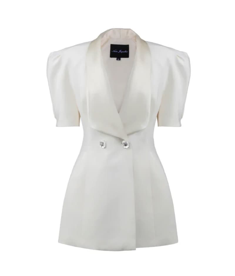White Blazer Dress - Image 2