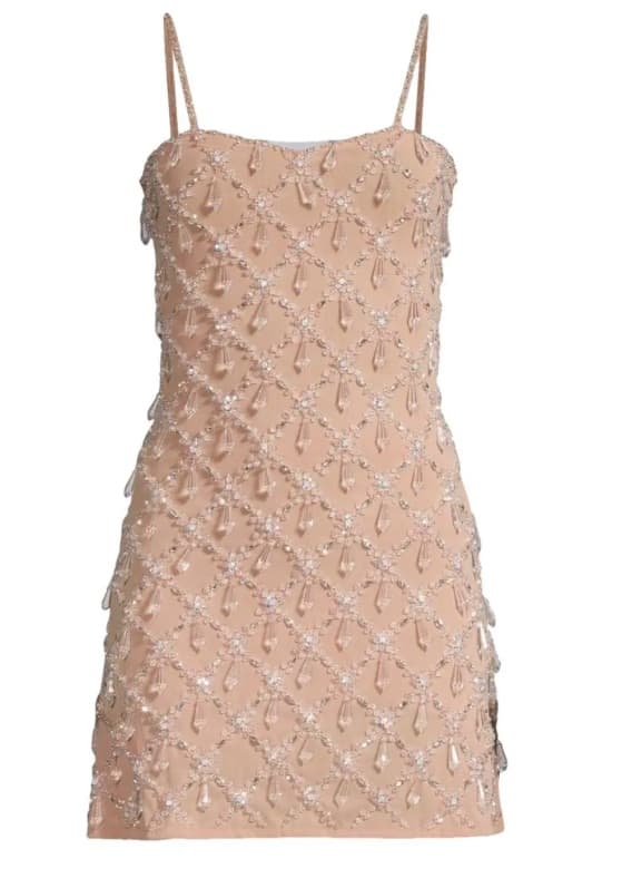 Mini beige crystal dress - Image 1