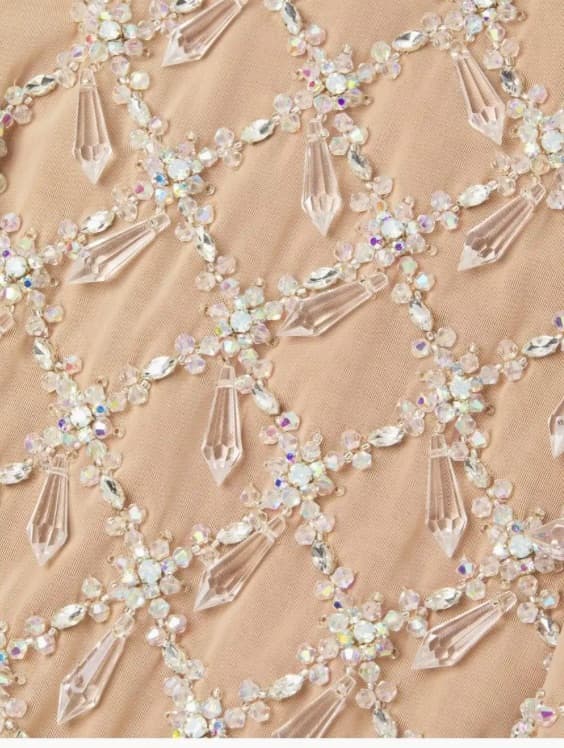 Mini beige crystal dress - Image 3