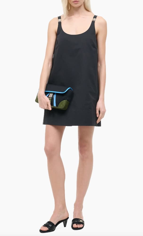STAUD Glade buckled cotton-blend mini dress - Image 6