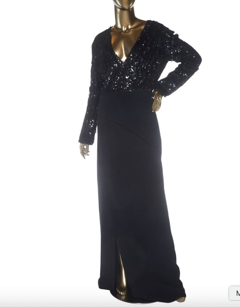 Elie Saab Sequined V-neck Gown - Image 1
