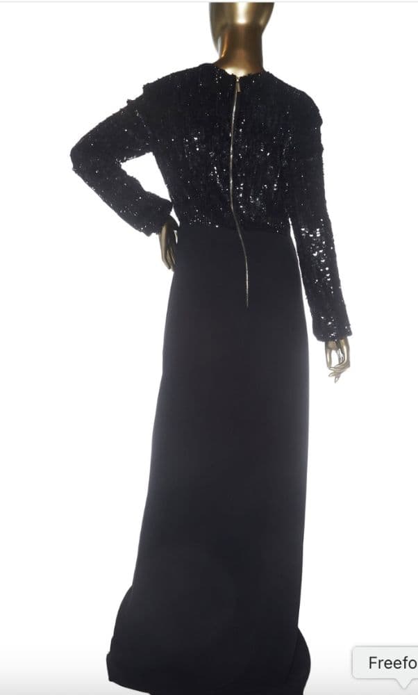 Elie Saab Sequined V-neck Gown - Image 4