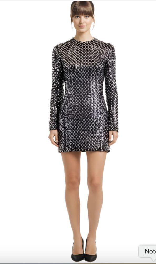 Rubin Singer Beaded Embellished Mini Dress - Image 4