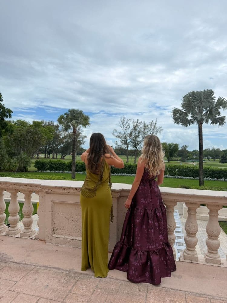 The Lucetta Dress in Plum Baroque Floral - Image 2