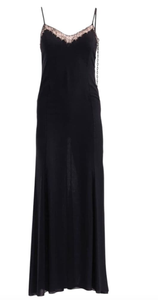 Vintage Versace Sheer Chain Long Dress - Image 2