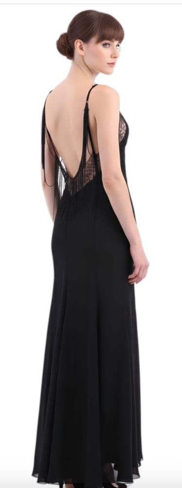 Vintage Versace Sheer Chain Long Dress - Image 3