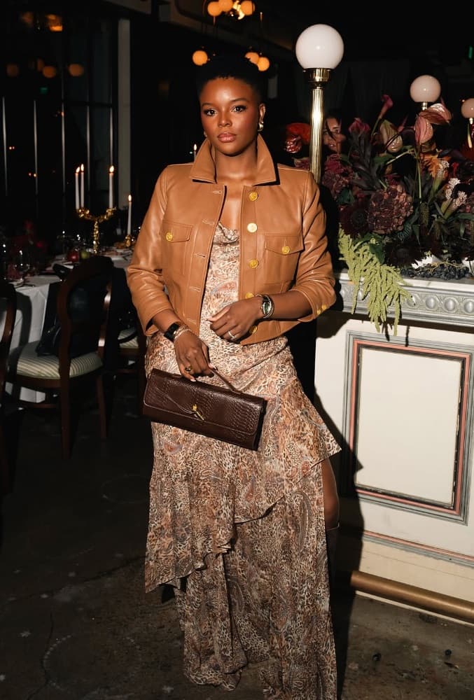 L'Agence Kumi Cropped Leather Jacket - Image 1