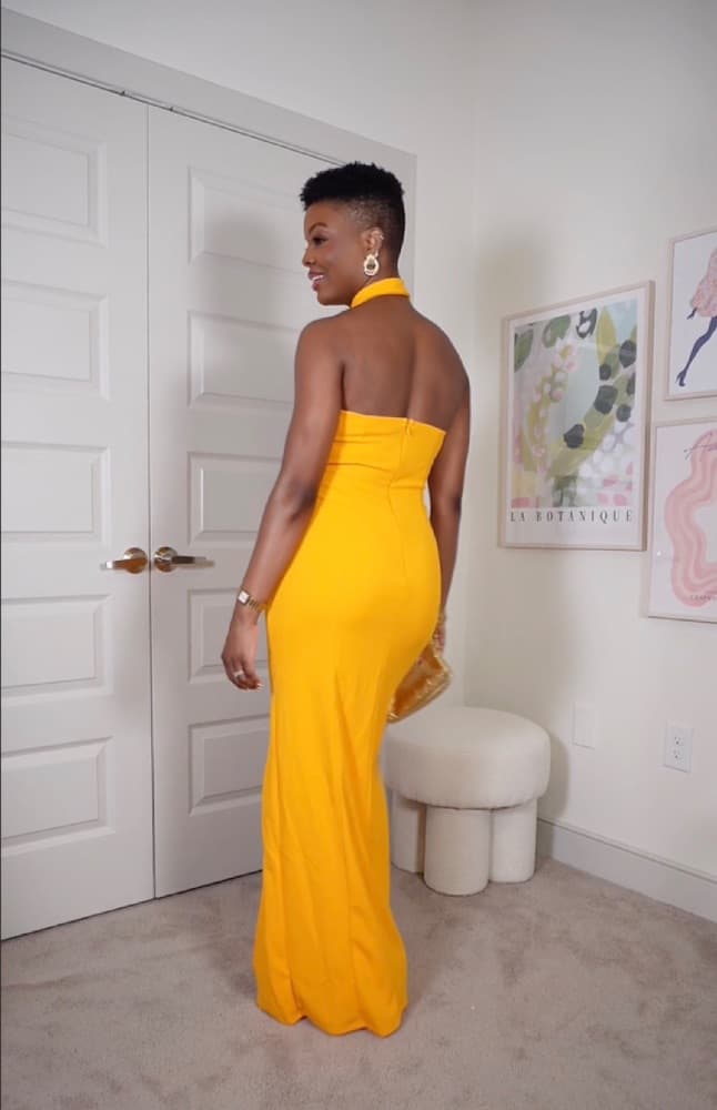 Lulus Seraphina Asymmetrical Column Maxi Dress - Image 3