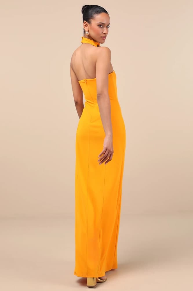 Lulus Seraphina Asymmetrical Column Maxi Dress - Image 5