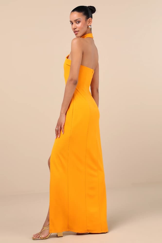 Lulus Seraphina Asymmetrical Column Maxi Dress - Image 2