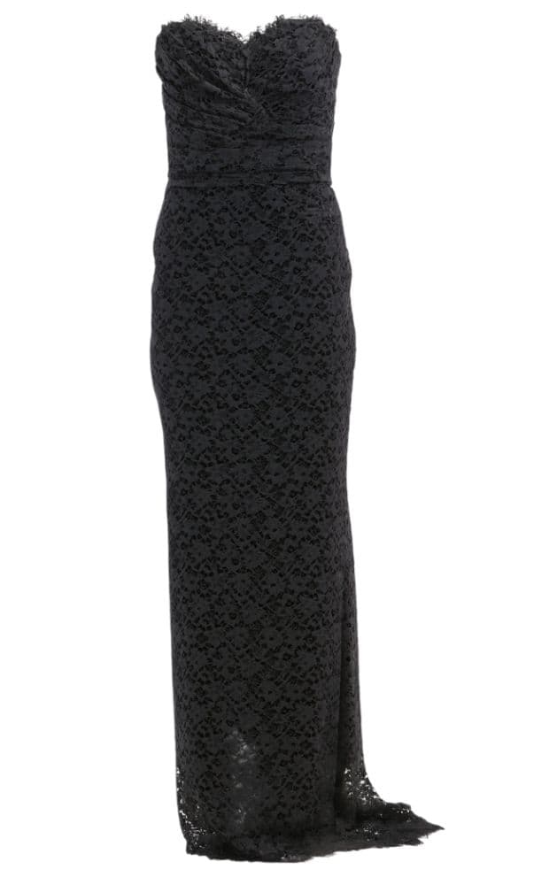 Dolce & Gabbana Strapless Lace Long Dress - Image 2