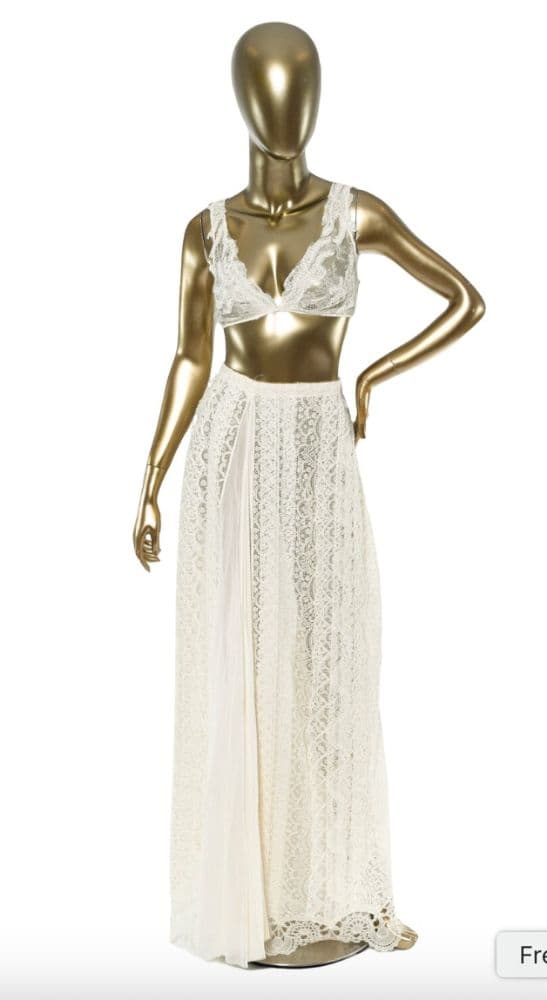 Ermanno Scervino Sheer Lace Skirt & Bralette Set - Image 3