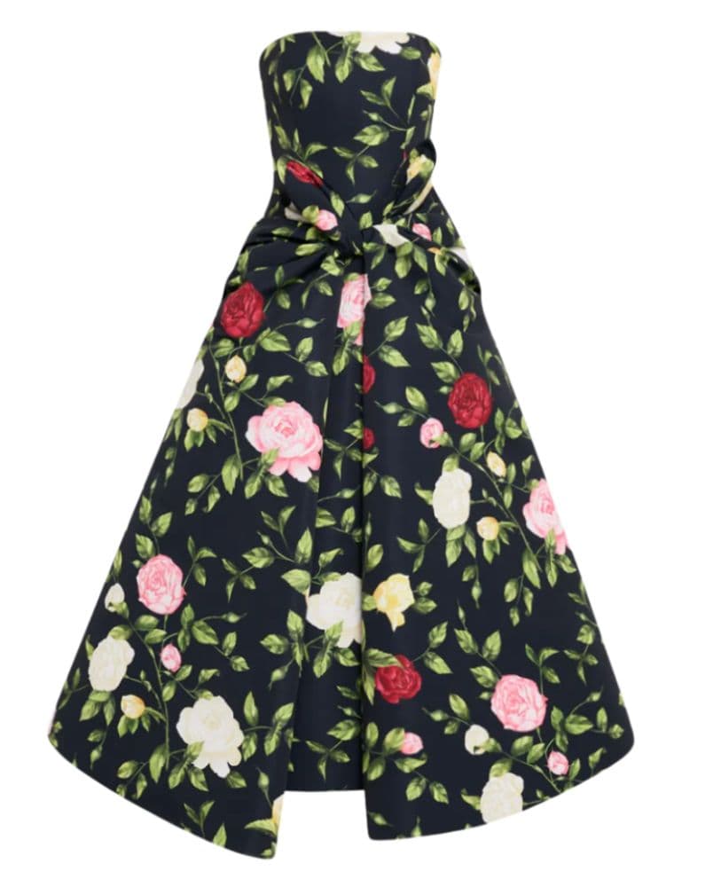 Oscar De La Renta Floral Gown - Image 1