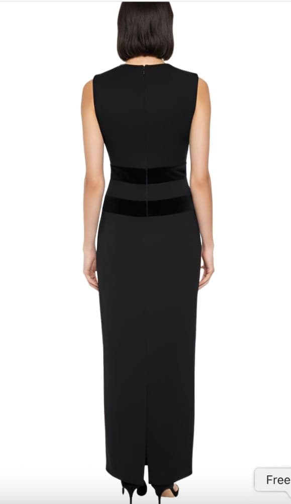 Alexander Mcqueen Wool Embellished Collar Evening Dress - Image 2
