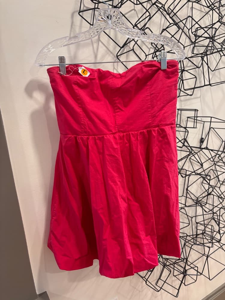 Strapless Red Bubble Dress - Image 1