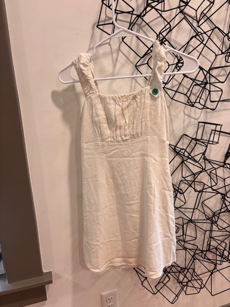 Sadie and Sage White Linen Dress - Image 1