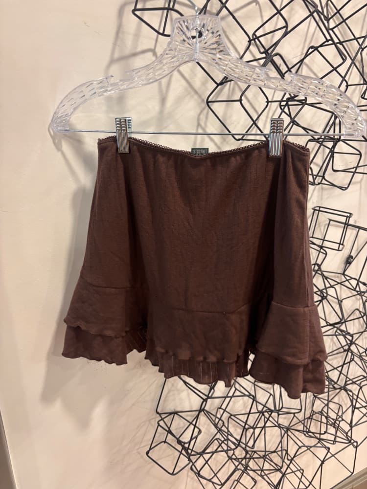 Wild Fable Brown Pleated Mini Skirt - Image 2