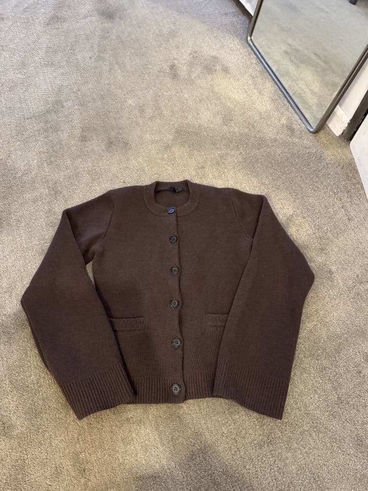 Jenni Kayne Cooper Cardigan Chocolate S - Image 1