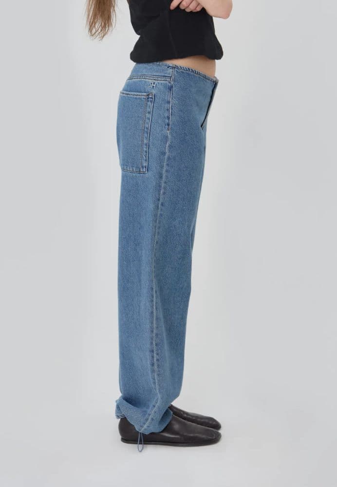 Still Here Sport Jean (24) - Jeans in Blue Denim Straight Leg Low Rise - Image 4
