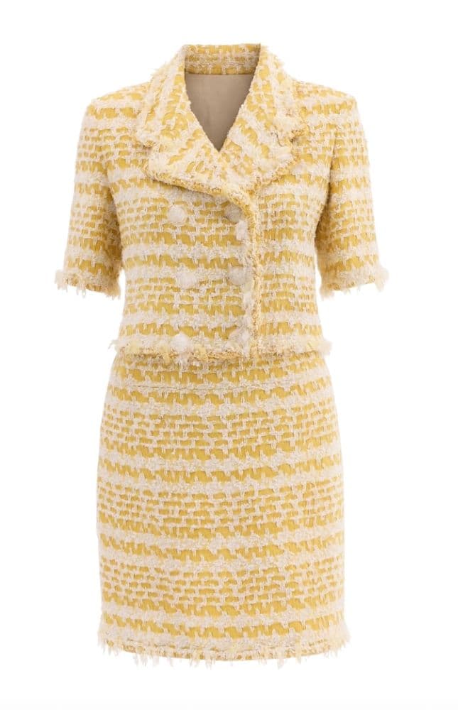 Chanel Cropped Tweed Jacket - Image 5