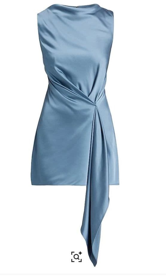 Significant Other Alyssa Draped Satin Mini Dress - Image 3