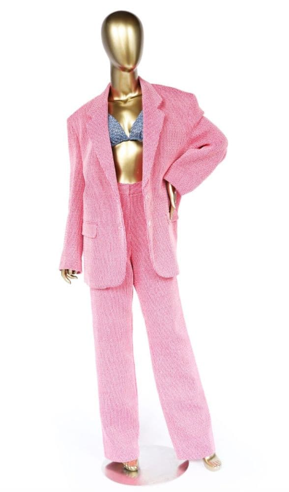 Magda Butrym Tailored Oversized Handwoven Blazer - Image 1