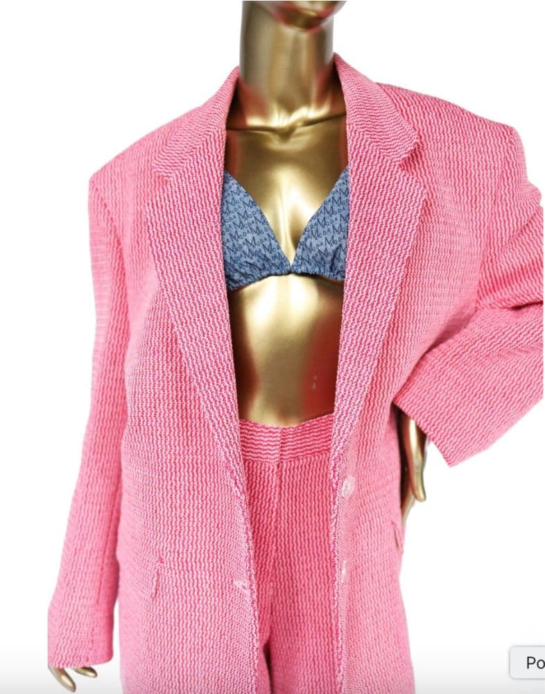 Magda Butrym Tailored Oversized Handwoven Blazer - Image 2