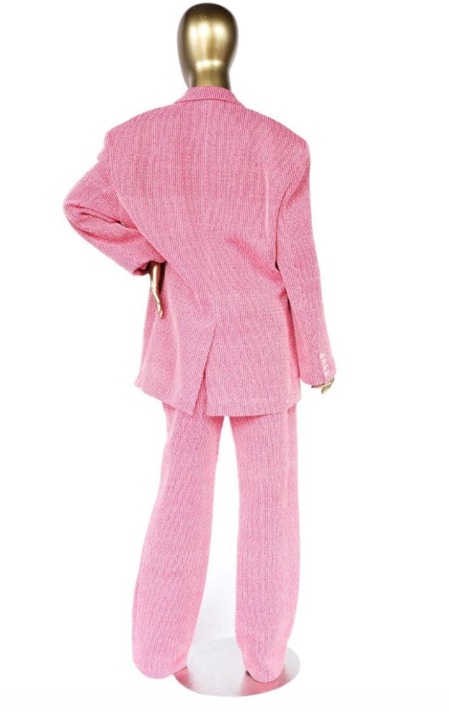 Magda Butrym Tailored Oversized Handwoven Blazer - Image 4