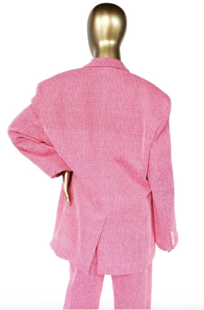 Magda Butrym Tailored Oversized Handwoven Blazer - Image 6