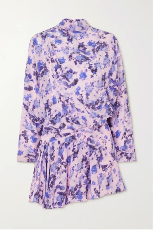 Isabel Marant Fergie Silk Mini Dress | Wedding Guest Dress, Baby Shower Dress, Vacation Dress - Image 3