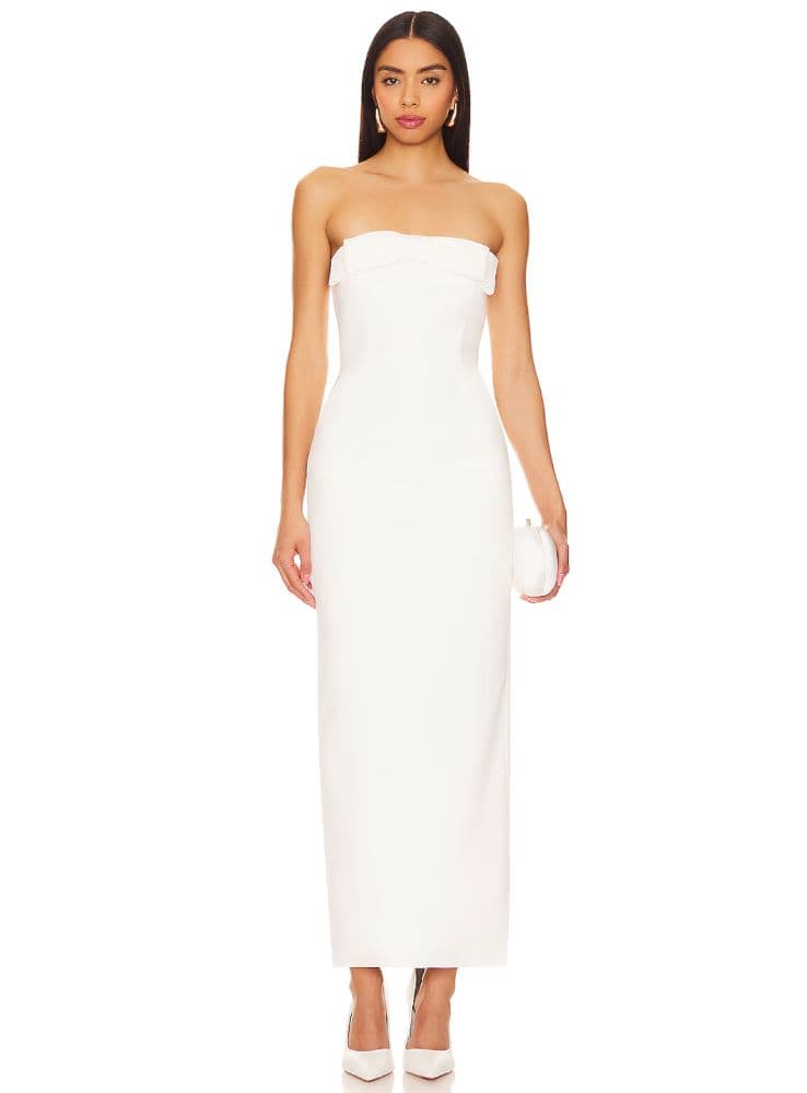 The New Arrivals by Ilkyaz Ozel Elea White Dress - Image 1