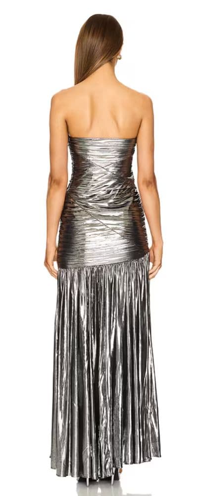 Retrofete Josie Silver Gown - Image 2