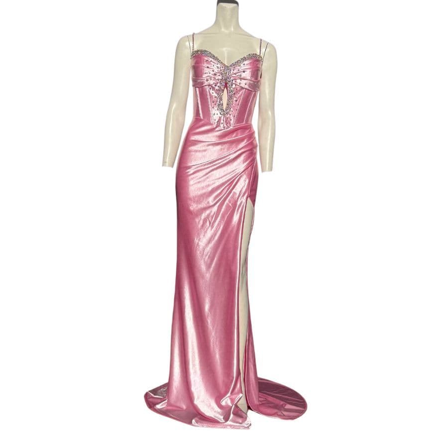 Pink Embellished Corset Gown by Jovani D5073 NWT - Image 3