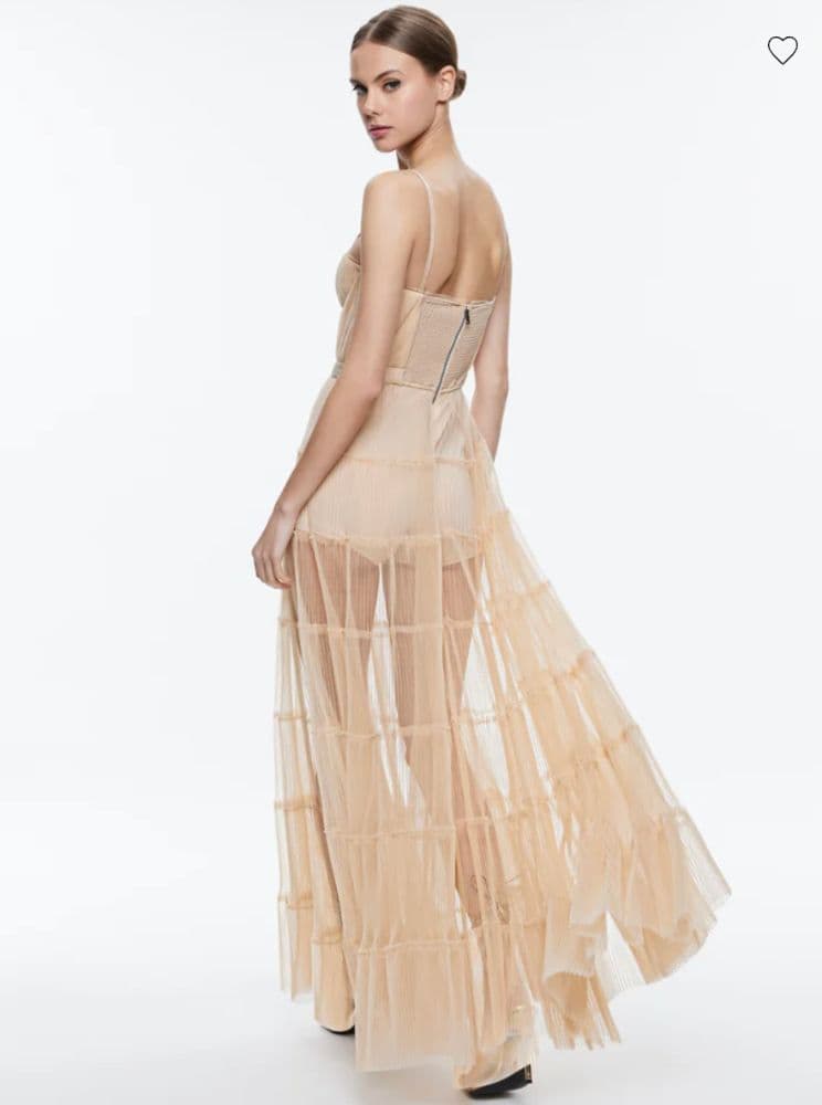 DEENA PLEATED MAXI DRESS WITH HOT PANT - Image 4