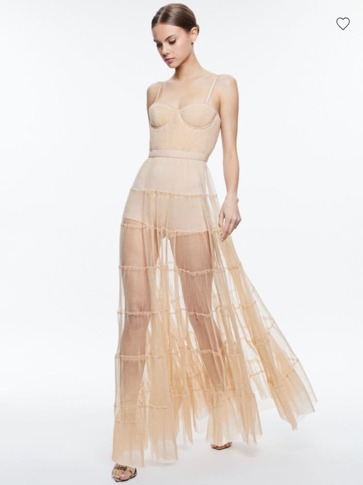 DEENA PLEATED MAXI DRESS WITH HOT PANT - Image 3