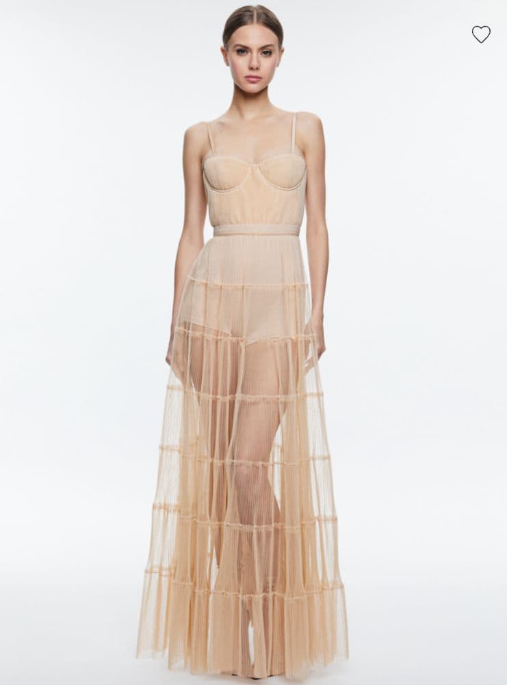DEENA PLEATED MAXI DRESS WITH HOT PANT - Image 2