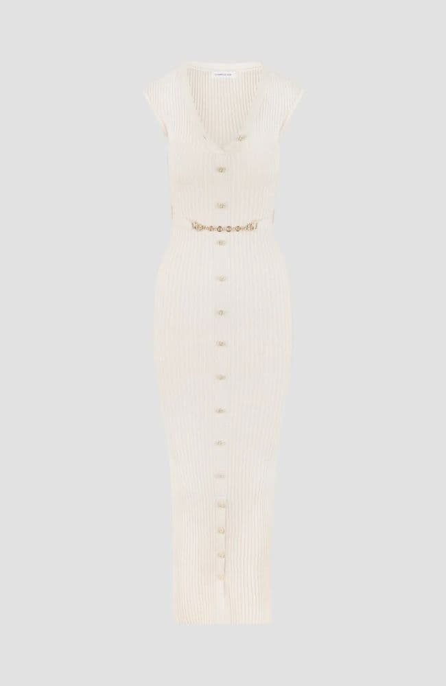 Helene Knitted Midaxi Dress with Belt - Image 5