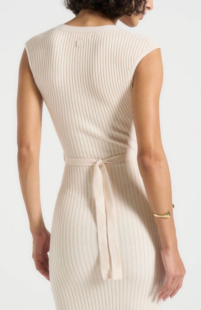 Helene Knitted Midaxi Dress with Belt - Image 3