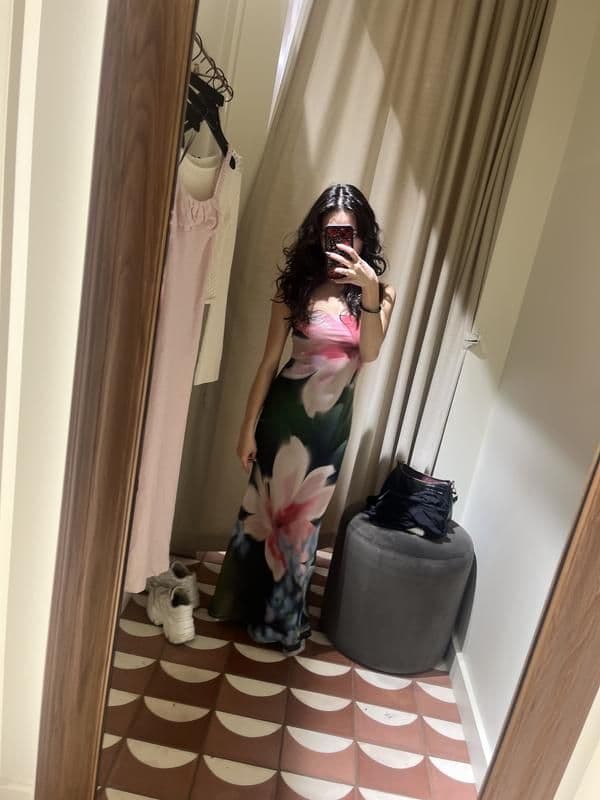 Dynamite Leah Floral Maxi Strapless Dress - Image 3