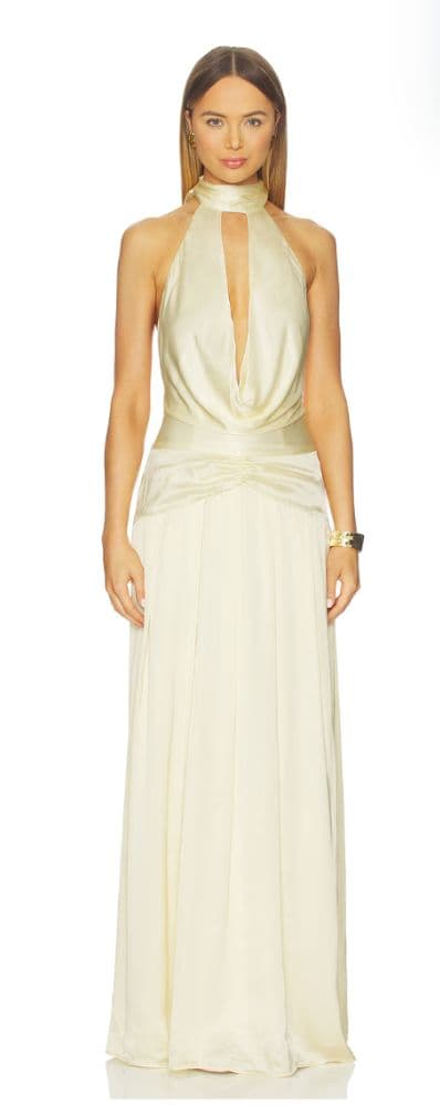 Silk Yellow Elinor Gown - Image 1