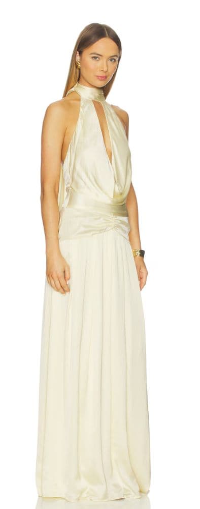 Silk Yellow Elinor Gown - Image 2