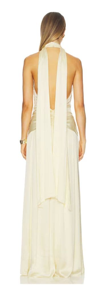 Silk Yellow Elinor Gown - Image 3