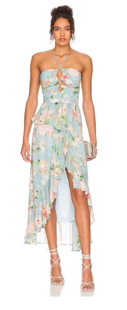 Revolve Floral Strapy Dress - Image 1